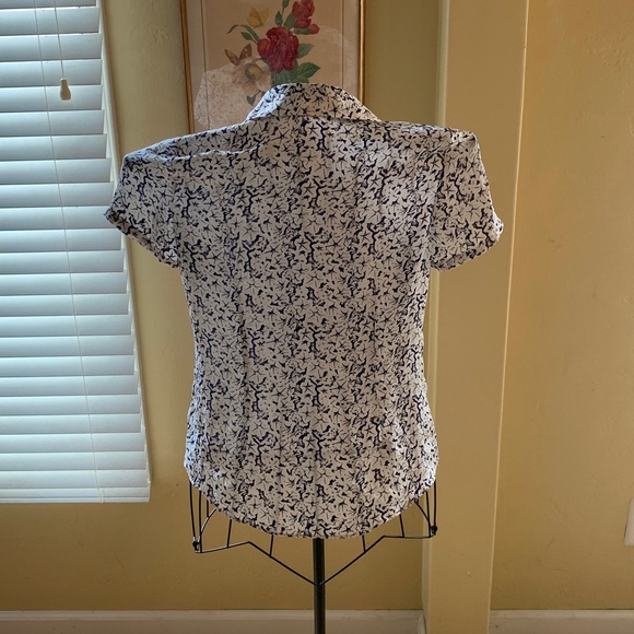 Coldwater Creek Floral Short Sleeve Blouse - Picture 3 of 6